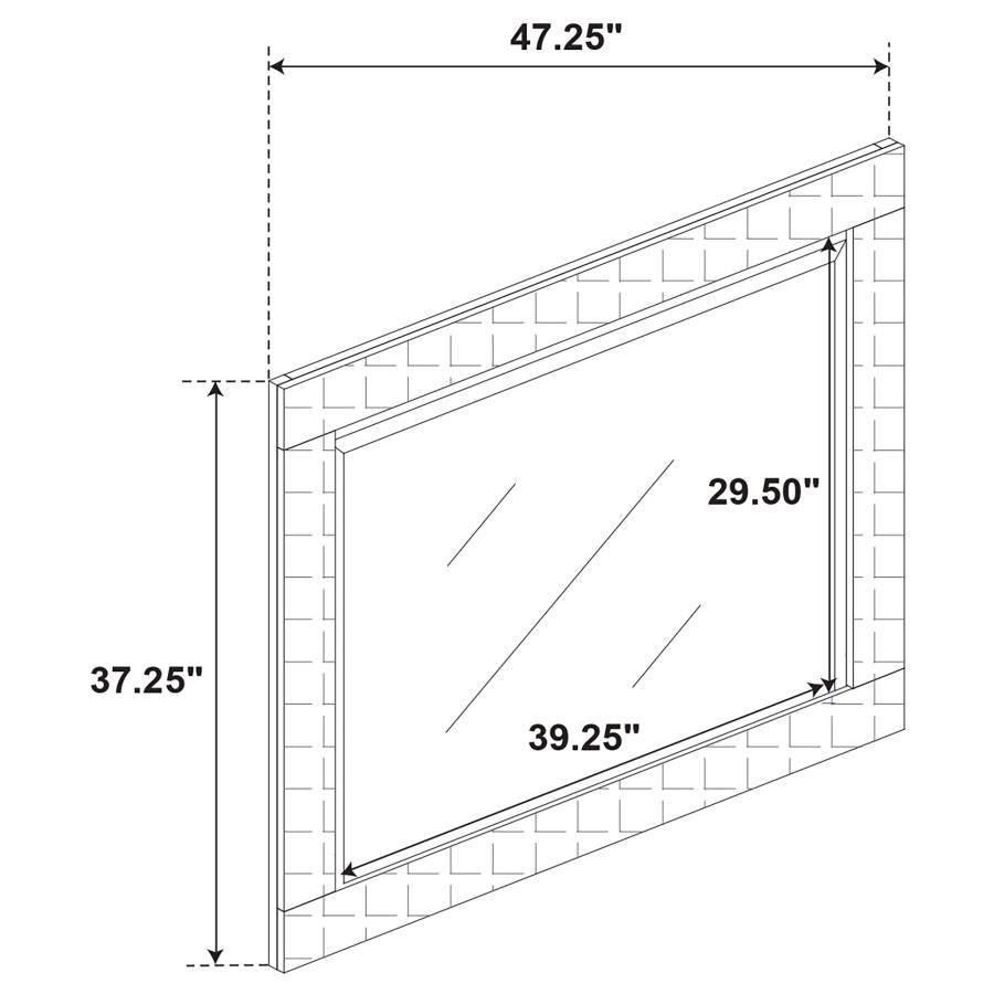 Ives Grey High Gloss 5-Piece Queen Bedroom Set by Coaster at Eve Furniture