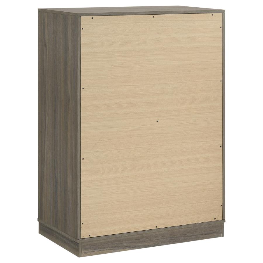Fenwick Grey Oak 5-Piece Eastern King Bedroom Set by Coaster at Eve Furniture