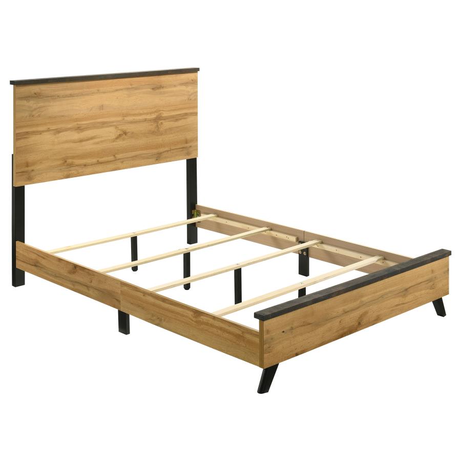Juego de dormitorio completo de 4 piezas Kaywood Natural Pine