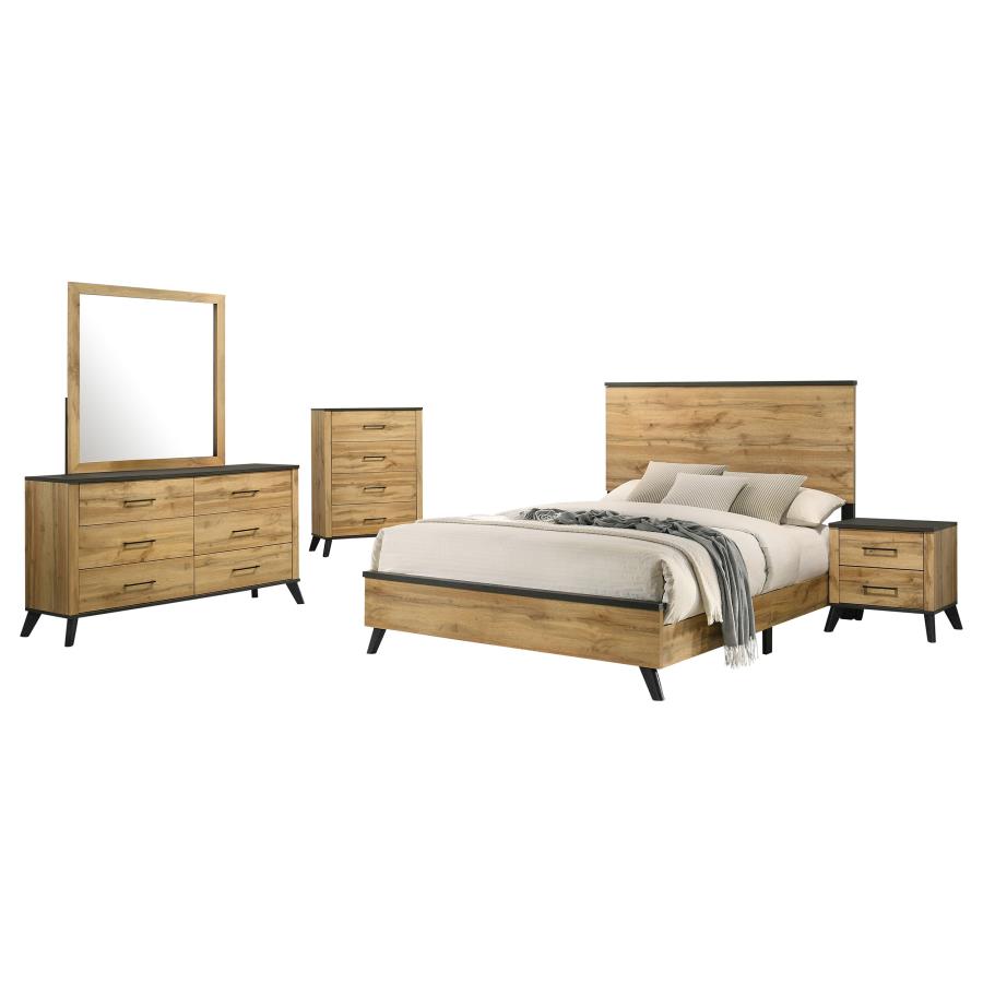 Kaywood Natural Pine 5-Piece Full Bedroom Set
