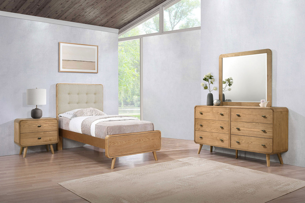 Robyn Light Ash 4-Piece Twin Bedroom Set