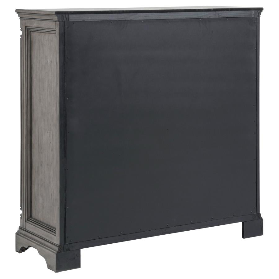 Cresswell Weathered Taupe 4-drawer Door Chest with Hidden Storage by Coaster at Eve Furniture