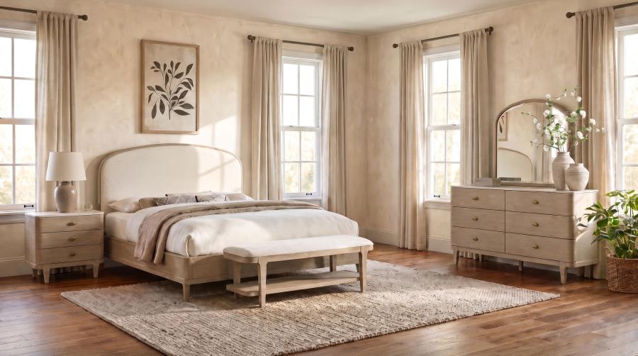 Lucaire Sandstone 4-Piece Queen Bedroom Set by Coaster at Eve Furniture