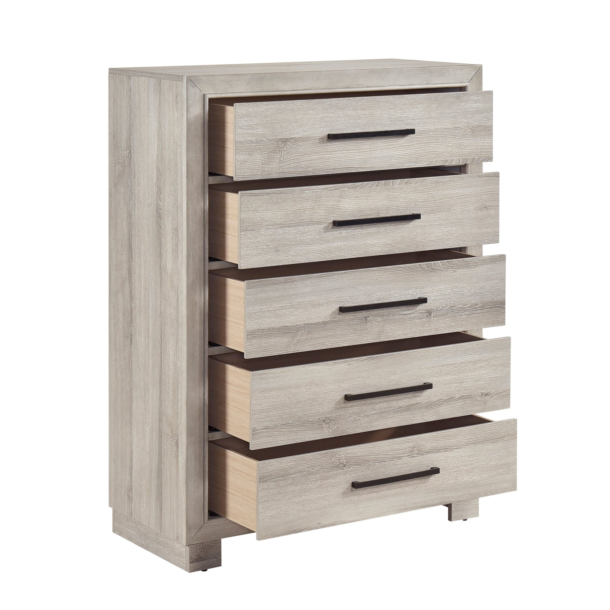 Everett Gray Bookcase Panel Bedroom Set by Homelegance at Eve Furniture