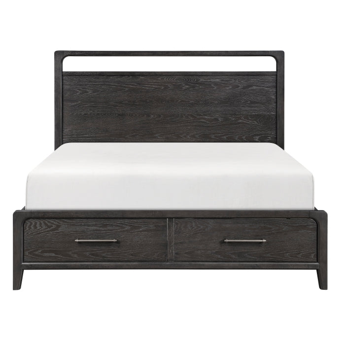 Elowen Black 4pc Set (QB+NS+DR+MR) by Homelegance at Eve Furniture