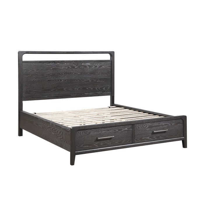 Elowen Black 5pc Set (QB+NS+DR+MR+CH) by Homelegance at Eve Furniture