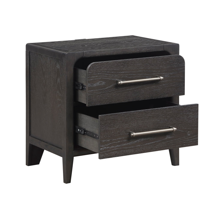 Elowen Black Night Stand by Homelegance at Eve Furniture
