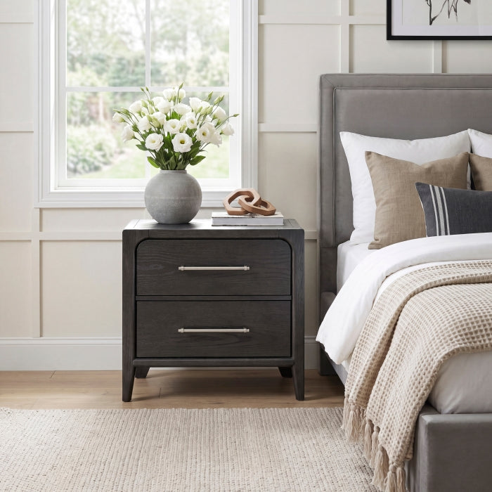 Elowen Black Night Stand by Homelegance at Eve Furniture
