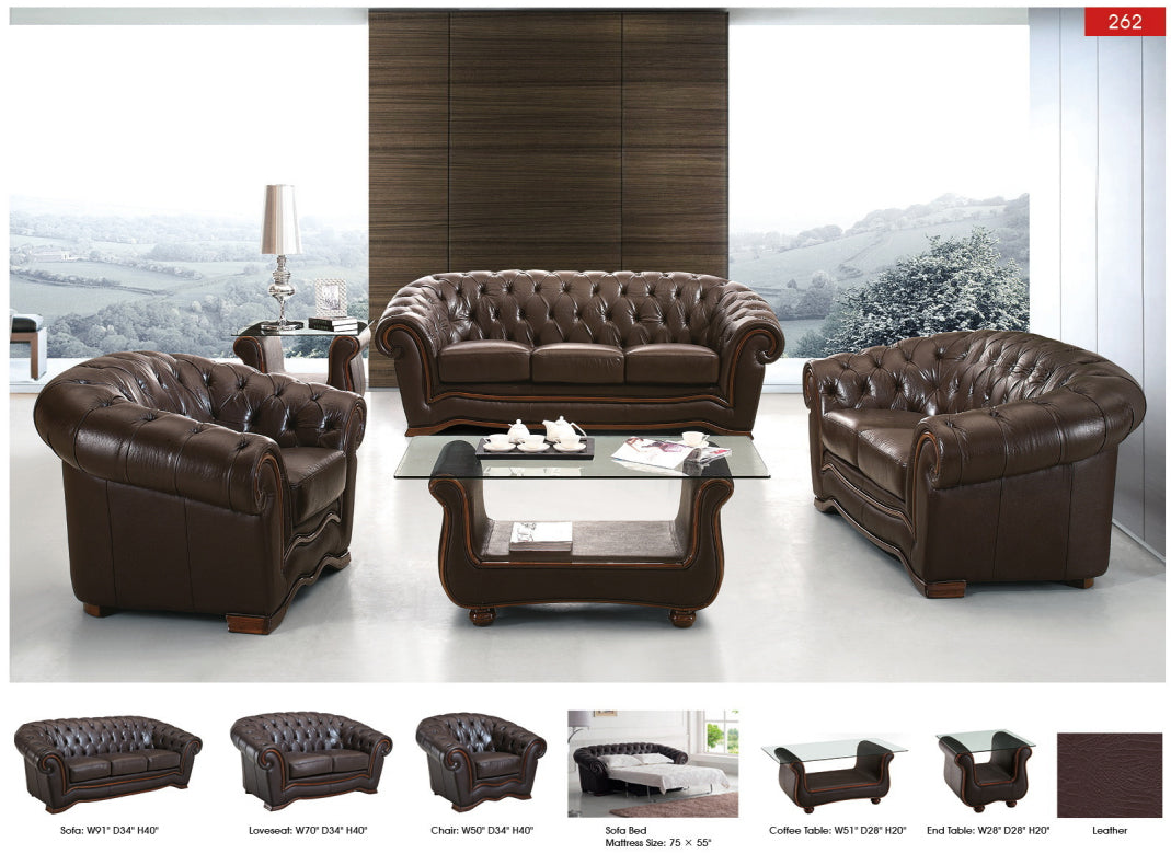 262 Full Leather by ESF Furniture at Eve Furniture