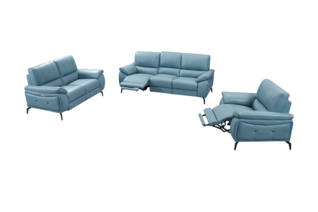 2934 Blue Chair w/ electric recliner by ESF Furniture at Eve Furniture