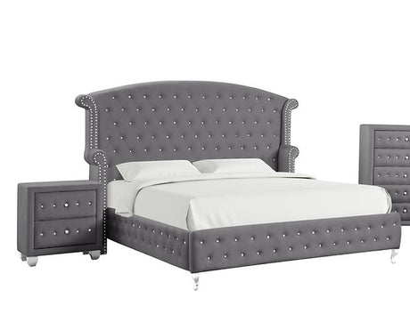 B2029 Olivia (Grey) King Bed