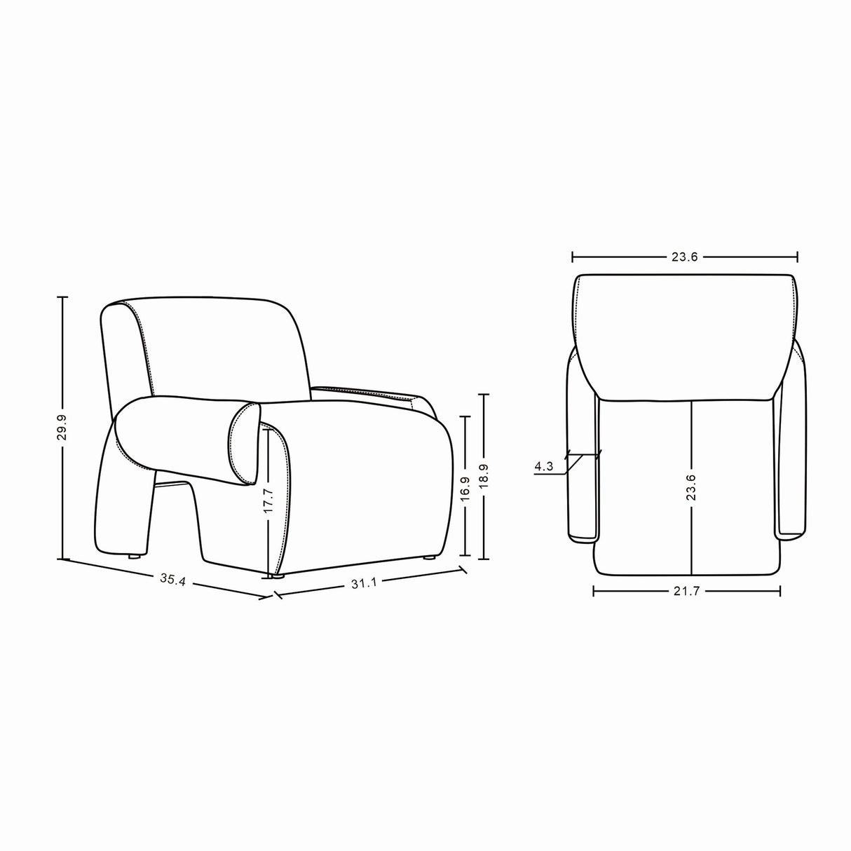 3-Piece Verandah 112" XL Sofa and 2 Accent Chairs in Olive Green by Manhattan Comfort at Eve Furniture