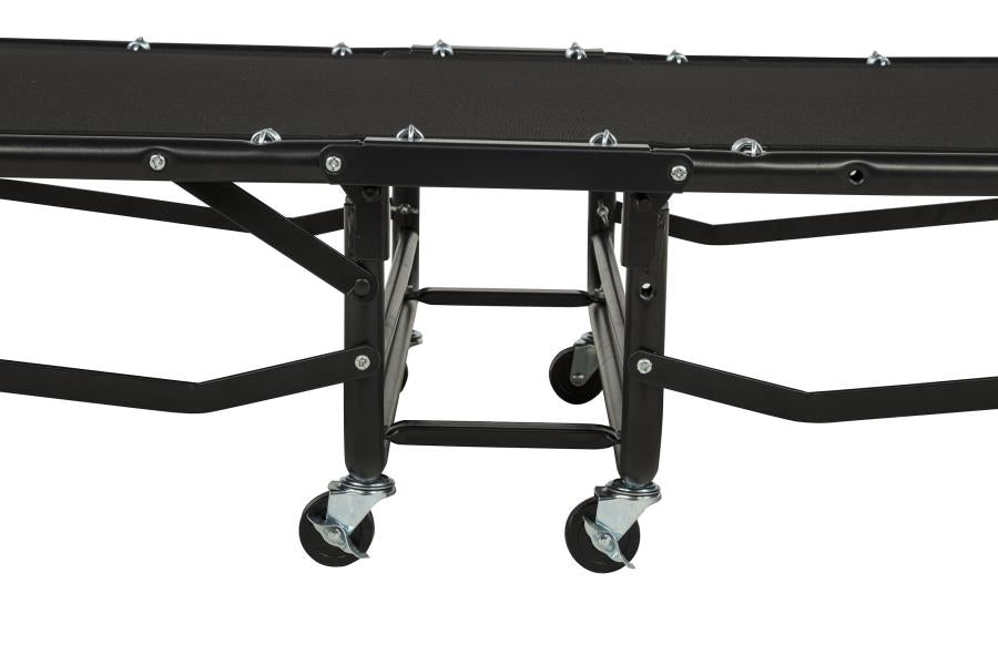 Massey Black Twin Folding Bed Frame with Memory Foam Mattress by Coaster at Eve Furniture