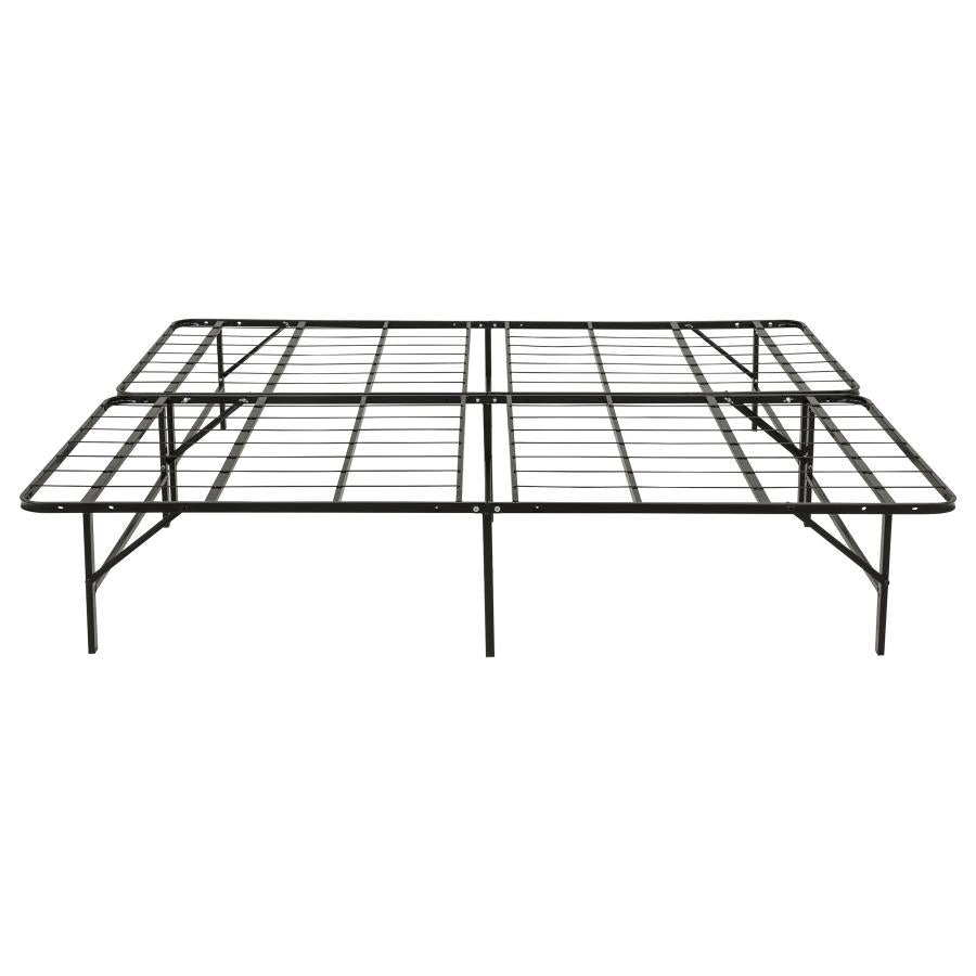 Kramer Black Eastern King Folding Metal Platform Bed Frame by Coaster at Eve Furniture
