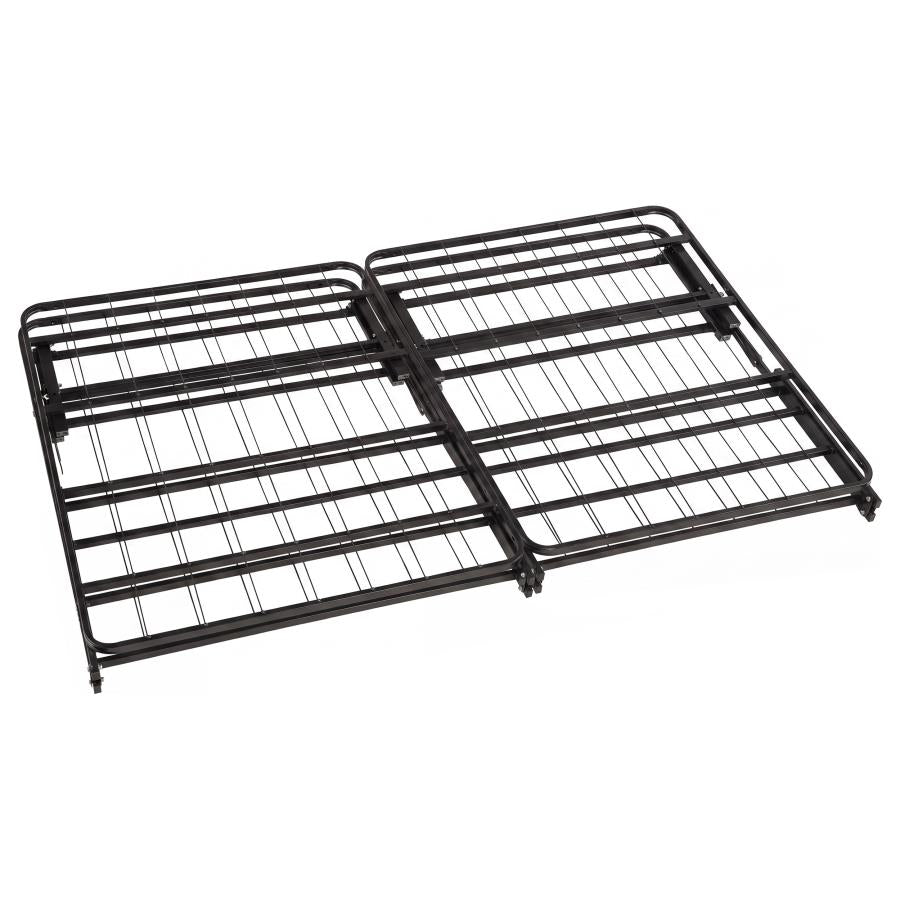 Kramer Black Eastern King Folding Metal Platform Bed Frame by Coaster at Eve Furniture
