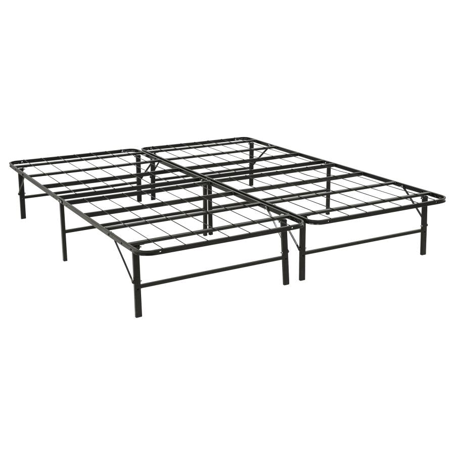 Kramer Black California King Folding Metal Bed Frame by Coaster at Eve Furniture