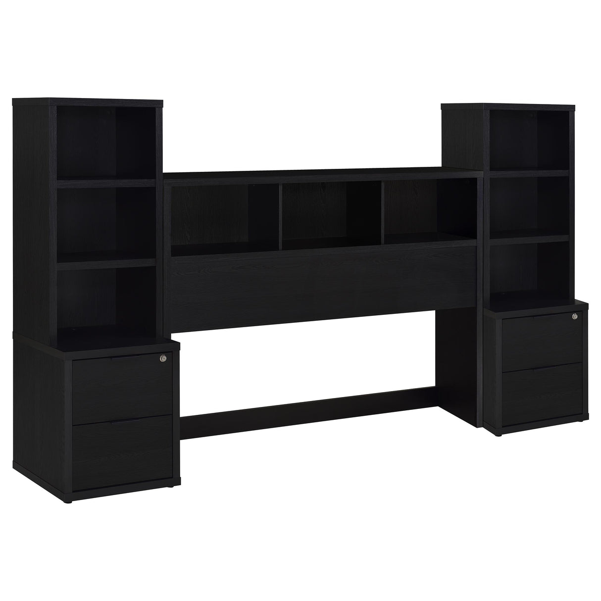 Westpark Black 3-Piece Queen Bedroom Set Bookcase Headboard by Coaster at Eve Furniture