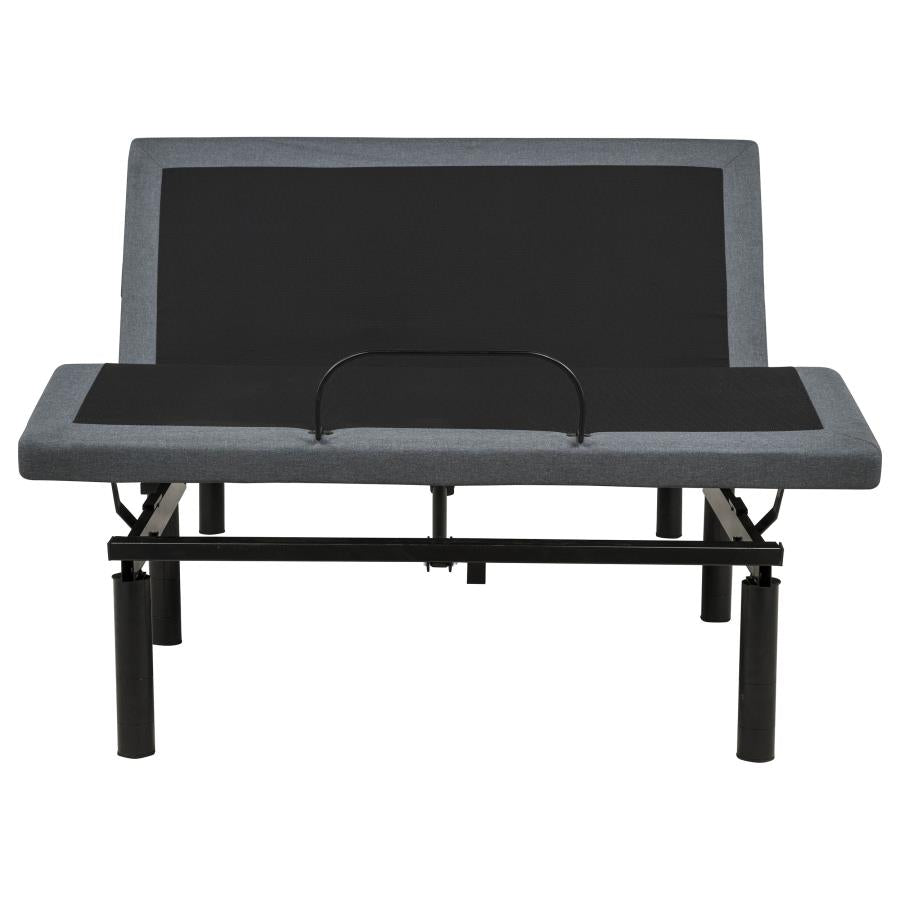 Weston Black/Grey Full Dual-Motor Massage Adjustable Bed Base by Coaster at Eve Furniture