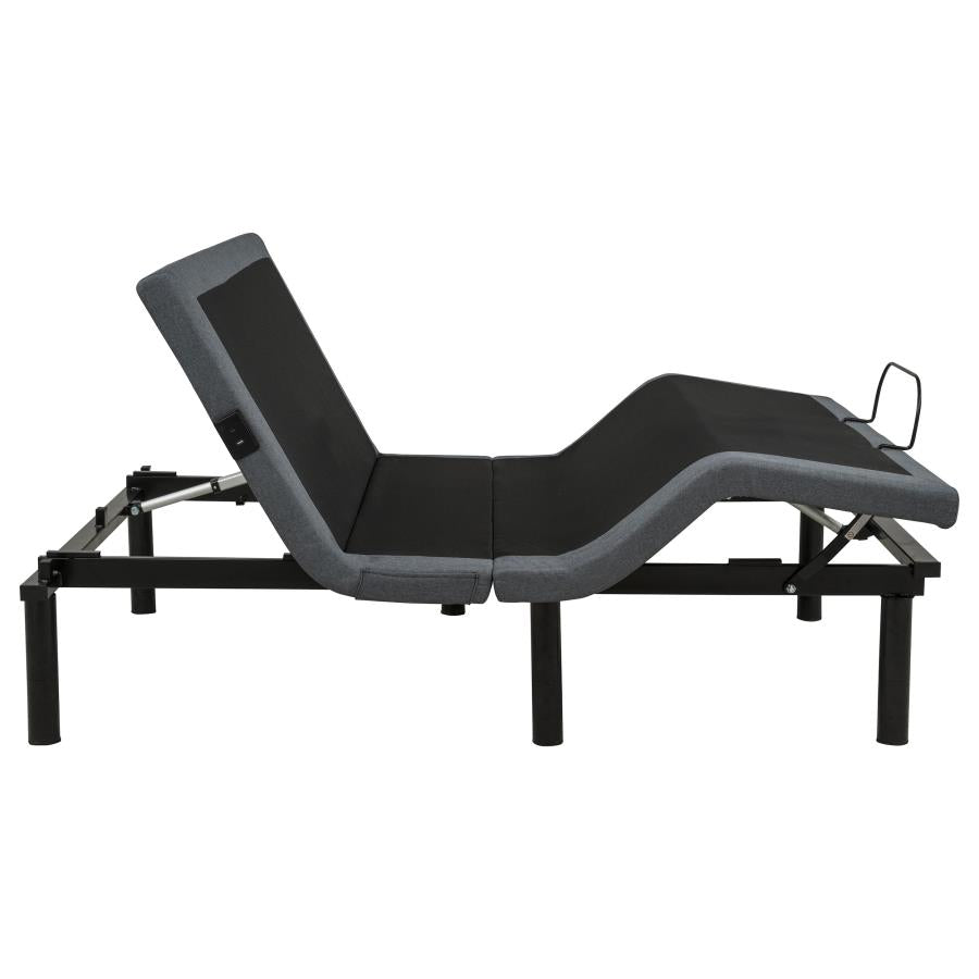Weston Black/Grey Full Dual-Motor Massage Adjustable Bed Base by Coaster at Eve Furniture