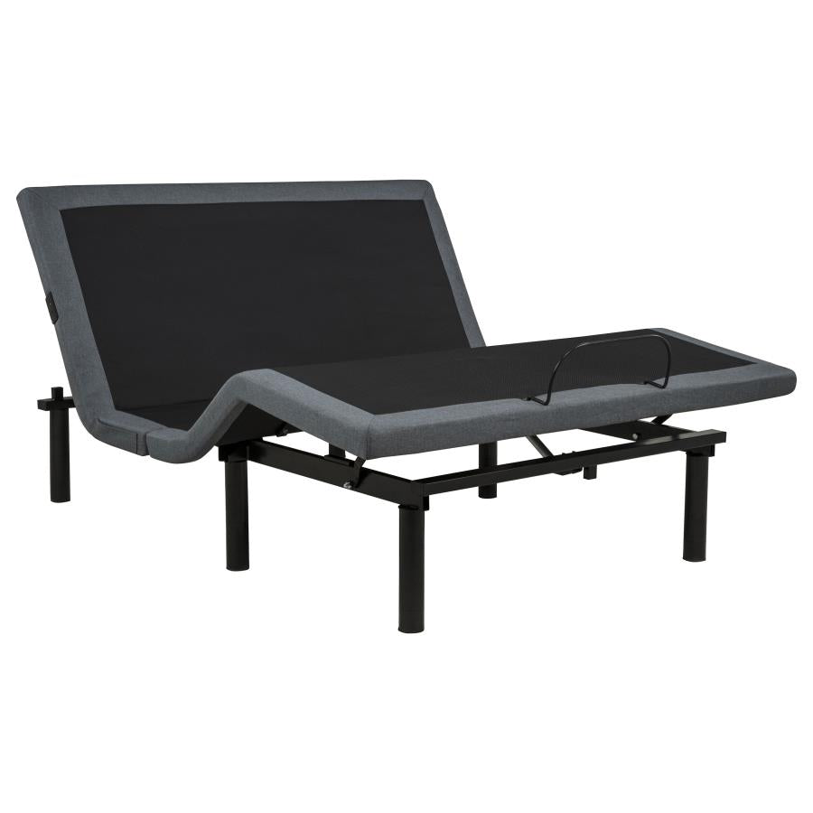Weston Black/Grey Queen Dual-Motor Massage Adjustable Bed Base by Coaster at Eve Furniture