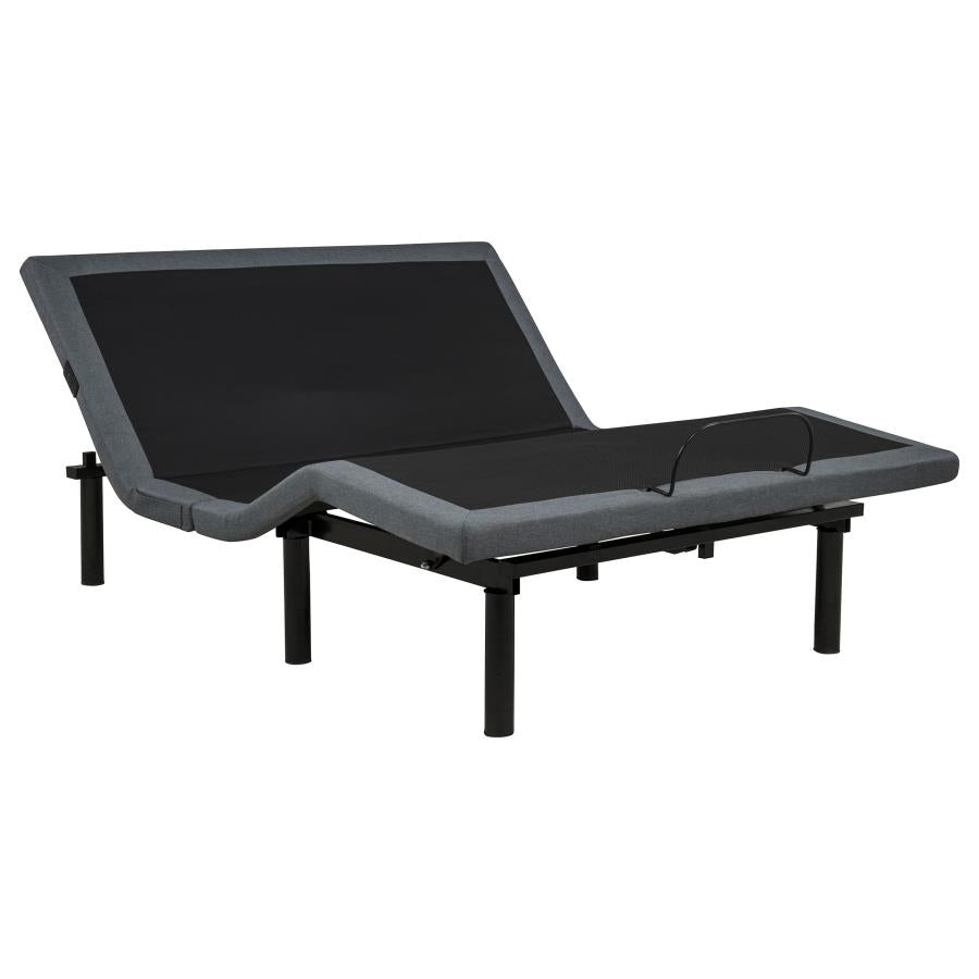 Weston Black/Grey Queen Dual-Motor Massage Adjustable Bed Base by Coaster at Eve Furniture
