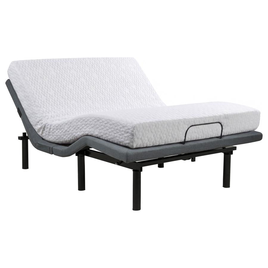 Weston Black/Grey Queen Dual-Motor Massage Adjustable Bed Base by Coaster at Eve Furniture