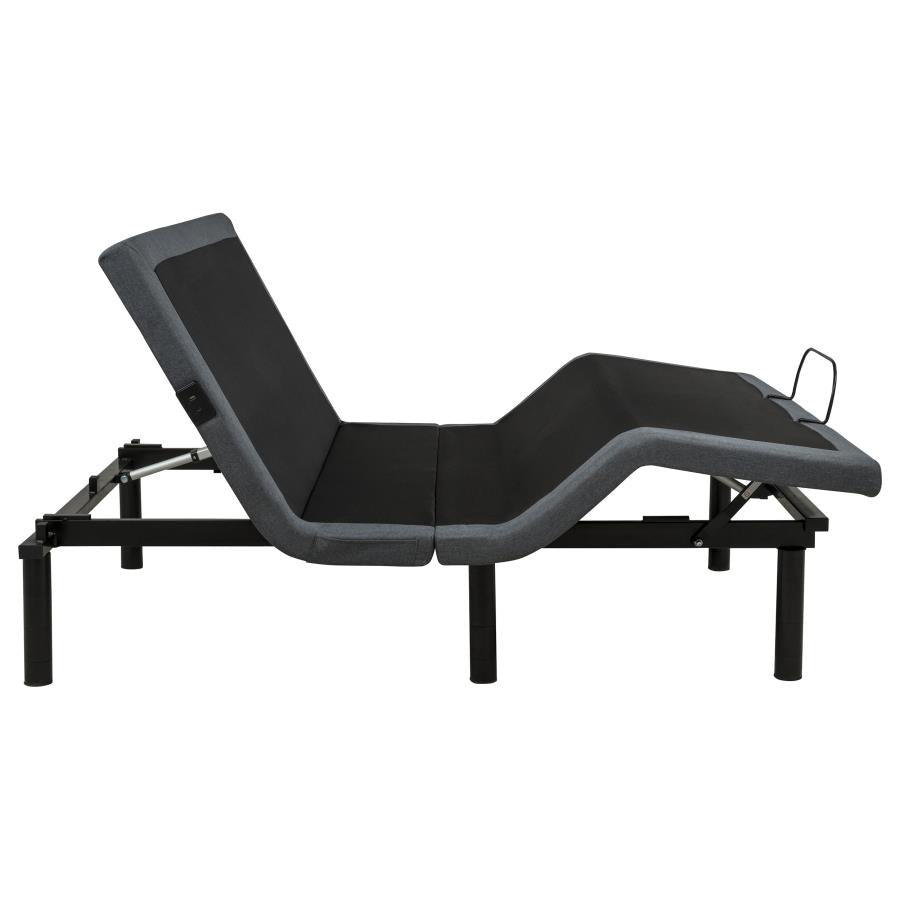 Weston Black/Grey Queen Dual-Motor Massage Adjustable Bed Base by Coaster at Eve Furniture