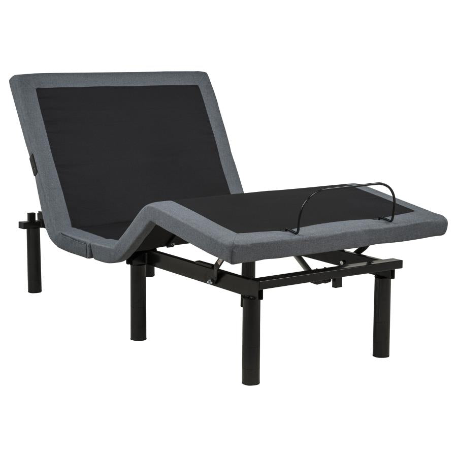 Weston Black/Grey Twin XL Dual-Motor Massage Adjustable Bed Base by Coaster at Eve Furniture