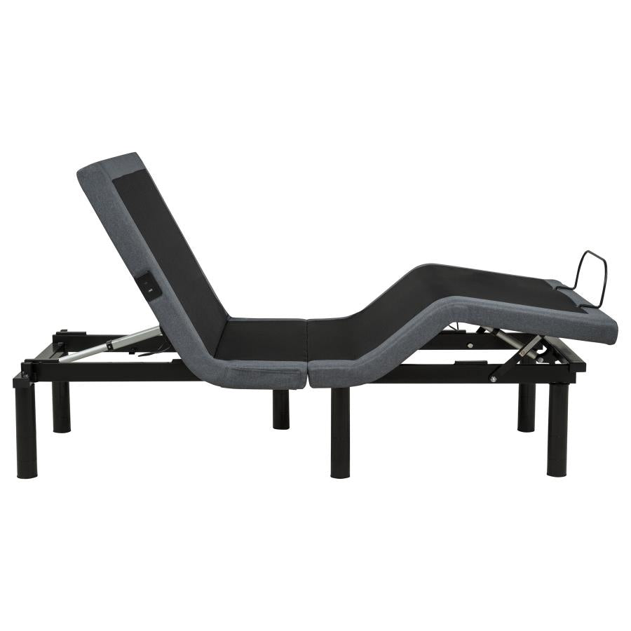 Weston Black/Grey Twin XL Dual-Motor Massage Adjustable Bed Base by Coaster at Eve Furniture