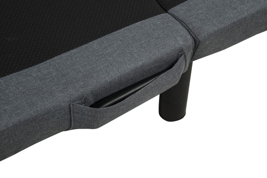 Weston Black/Grey Twin XL Dual-Motor Massage Adjustable Bed Base by Coaster at Eve Furniture