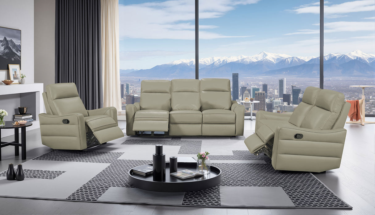 3517 Grey w/ manual recliners Group by ESF Furniture at Eve Furniture