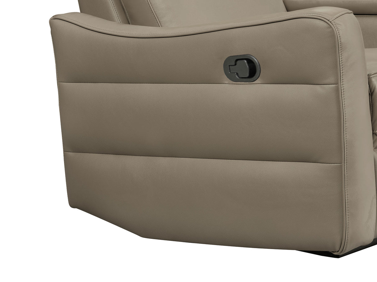 3517 Taupe Chair w/ manual recliner by ESF Furniture at Eve Furniture