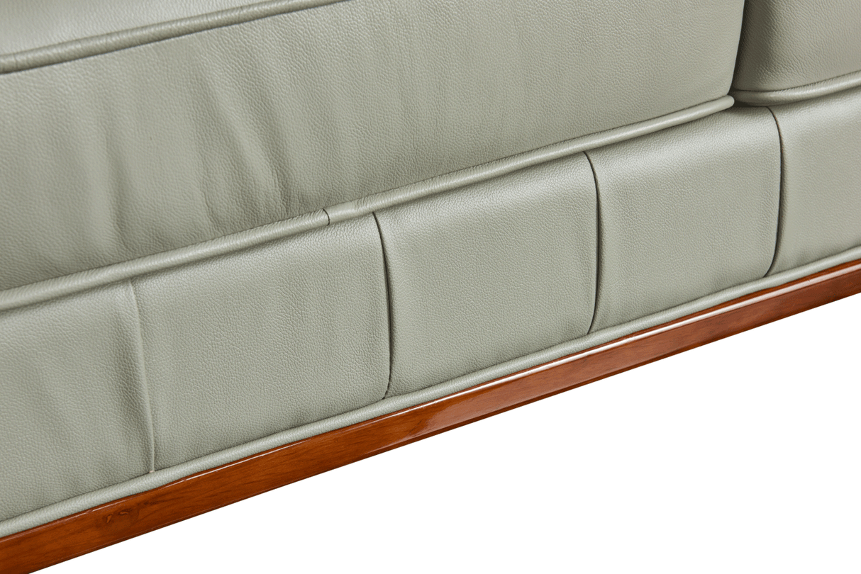 401 Grey Leather Sofa by ESF Furniture at Eve Furniture