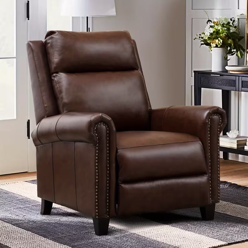 Trinity Brown Push Back Recliner Chair
