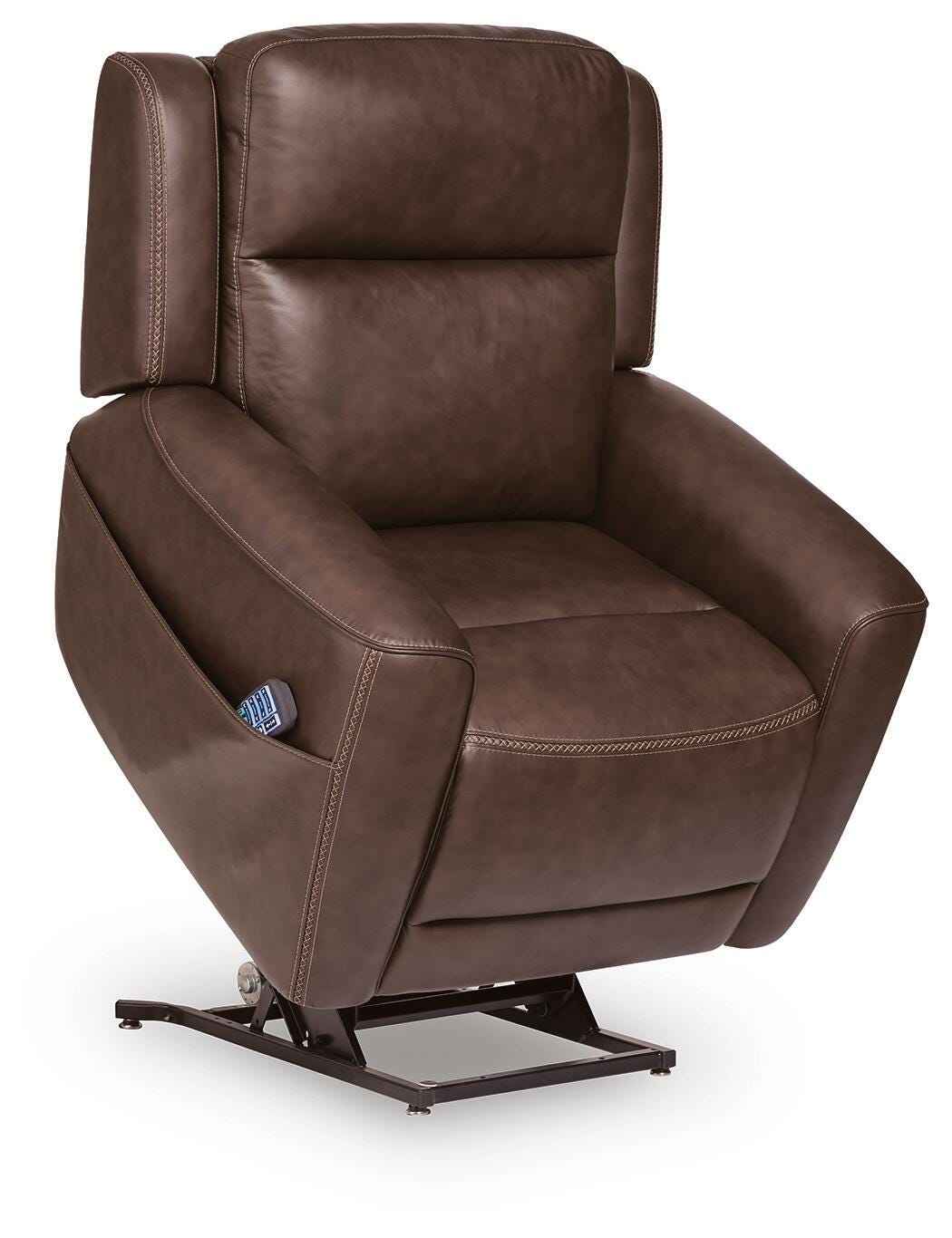 4Z-Serenity Zone Espresso Power Lift Recliner by Ashley at Eve Furniture