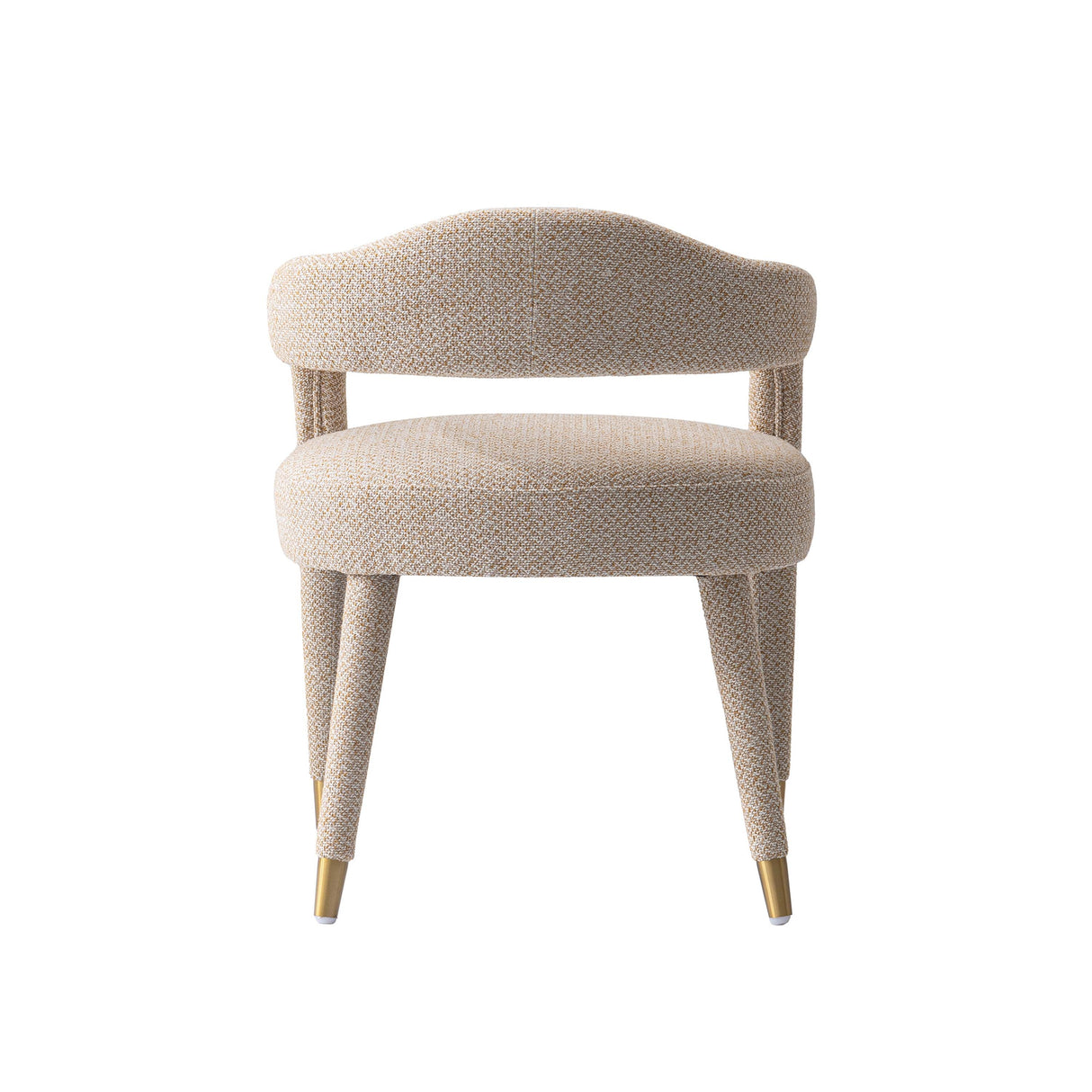 5-Piece Hathaway 47.24 Round Dining Set in Black with 4 Aspen Dining Chairs in Gold Dust by Manhattan Comfort at Eve Furniture