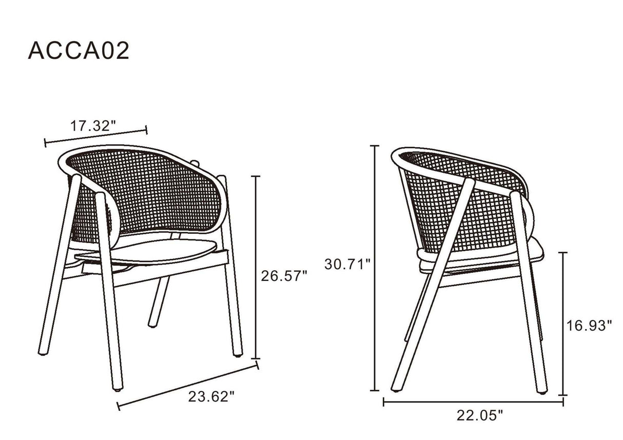 5-Piece Hathaway 47.24 Round Dining Set in Black with 4 Versailles Dining Chairs by Manhattan Comfort at Eve Furniture