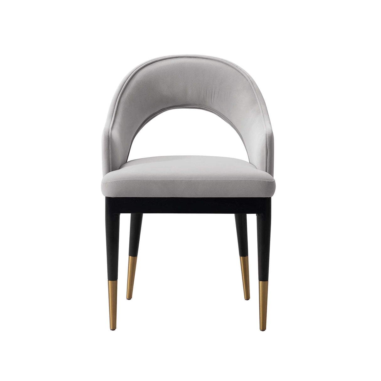 5-Piece Rockaway 70.86 Dining Set with 4 Carrington Chairs in Black and Light Grey by Manhattan Comfort at Eve Furniture