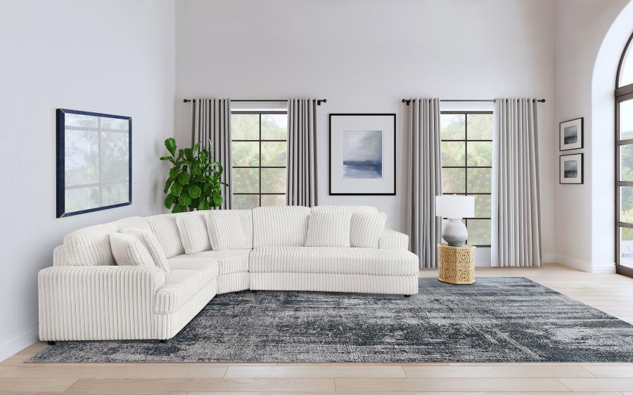 Emberson Ivory 3-Piece Modular Sectional Sofa by Coaster at Eve Furniture