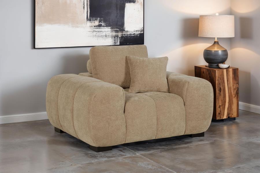 Octavia Camel Track Arm Accent Chair by Coaster at Eve Furniture