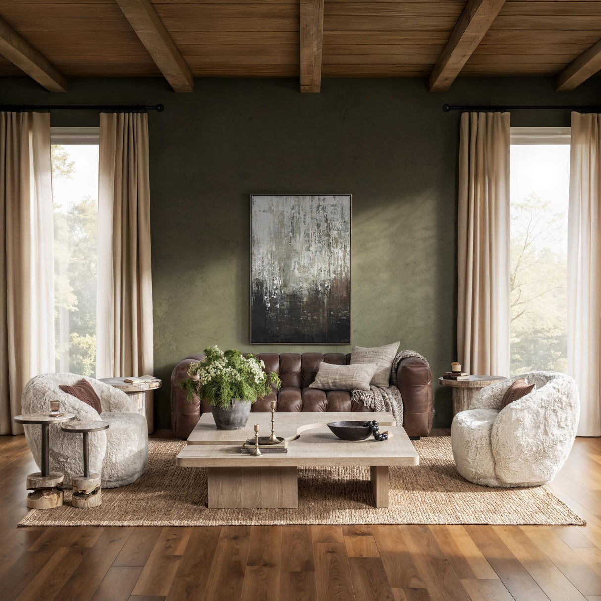 Melina 2 Piece 63" Coffee Table - Coastal Drift