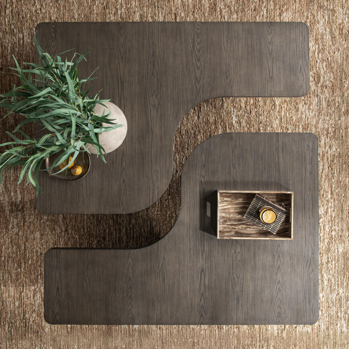 Melina 2 Piece 63" Coffee Table - Havana Brown by Classic Home at Eve Furniture