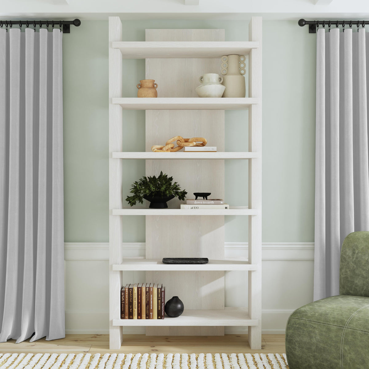Doku Milk White Bookcase by Classic Home at Eve Furniture