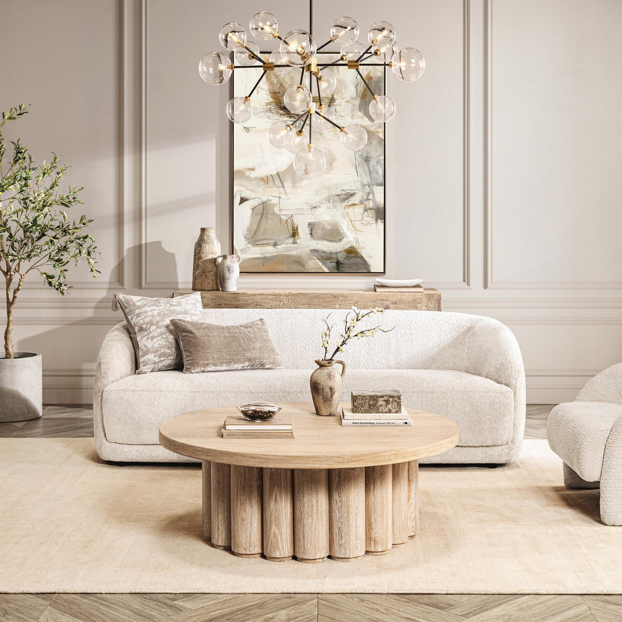 Argon Sofa - Ivory Blush by Classic Home at Eve Furniture