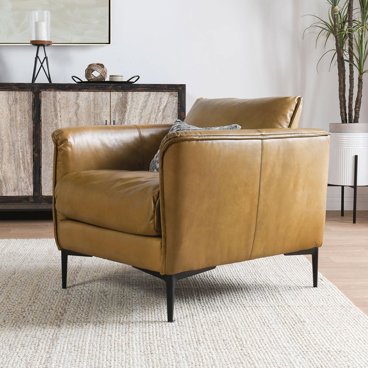 Abigail Accent Chair - Adobe Tan