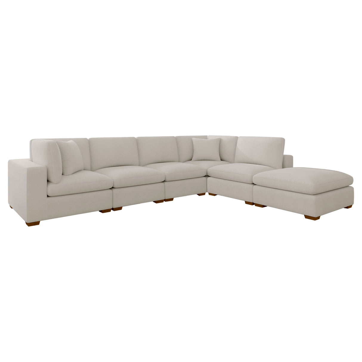 Lakeview Ivory 6-Piece Upholstered Modular Sectional Sofa by Coaster at Eve Furniture