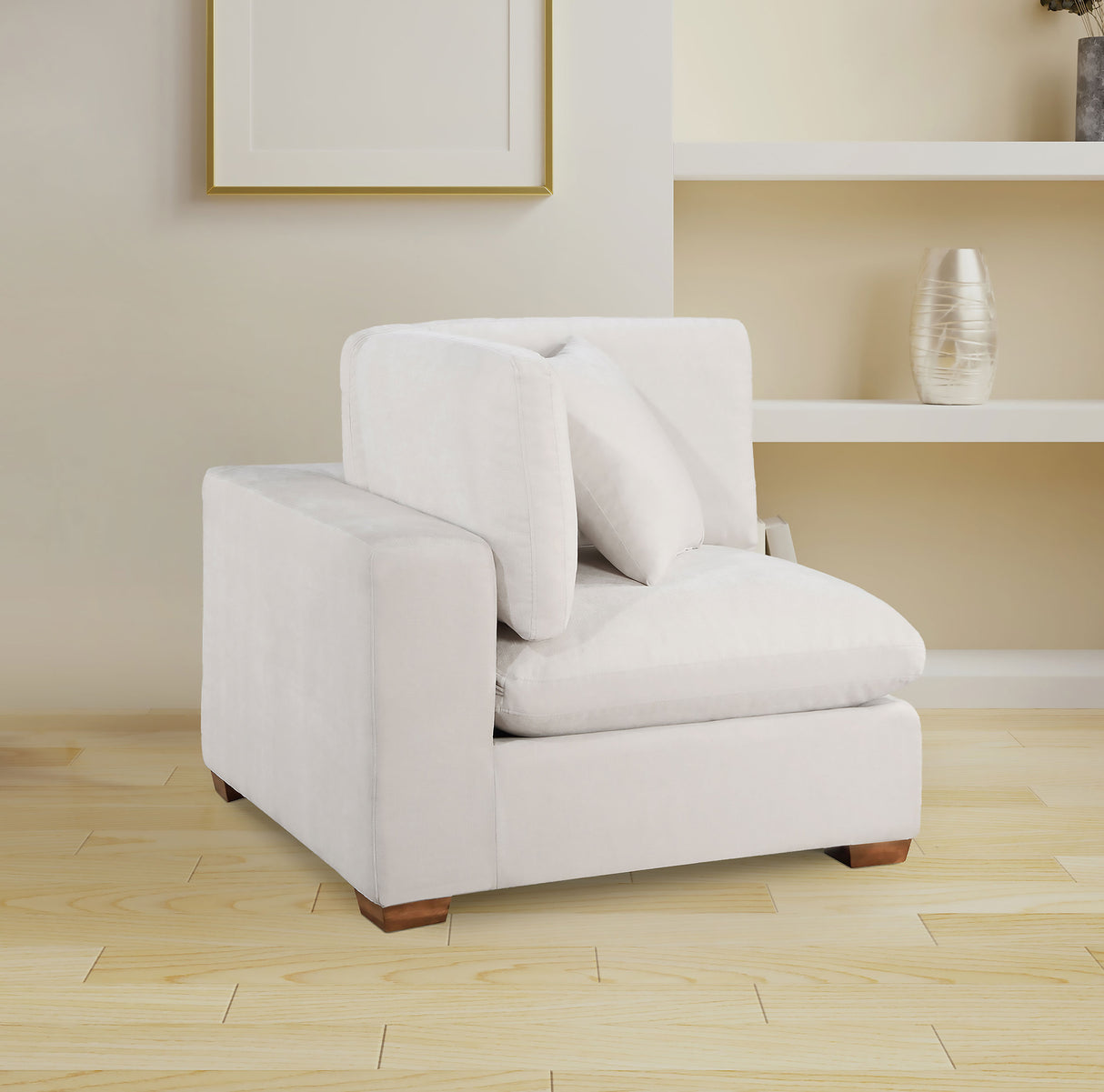 Lakeview Ivory Upholstered Corner Chair
