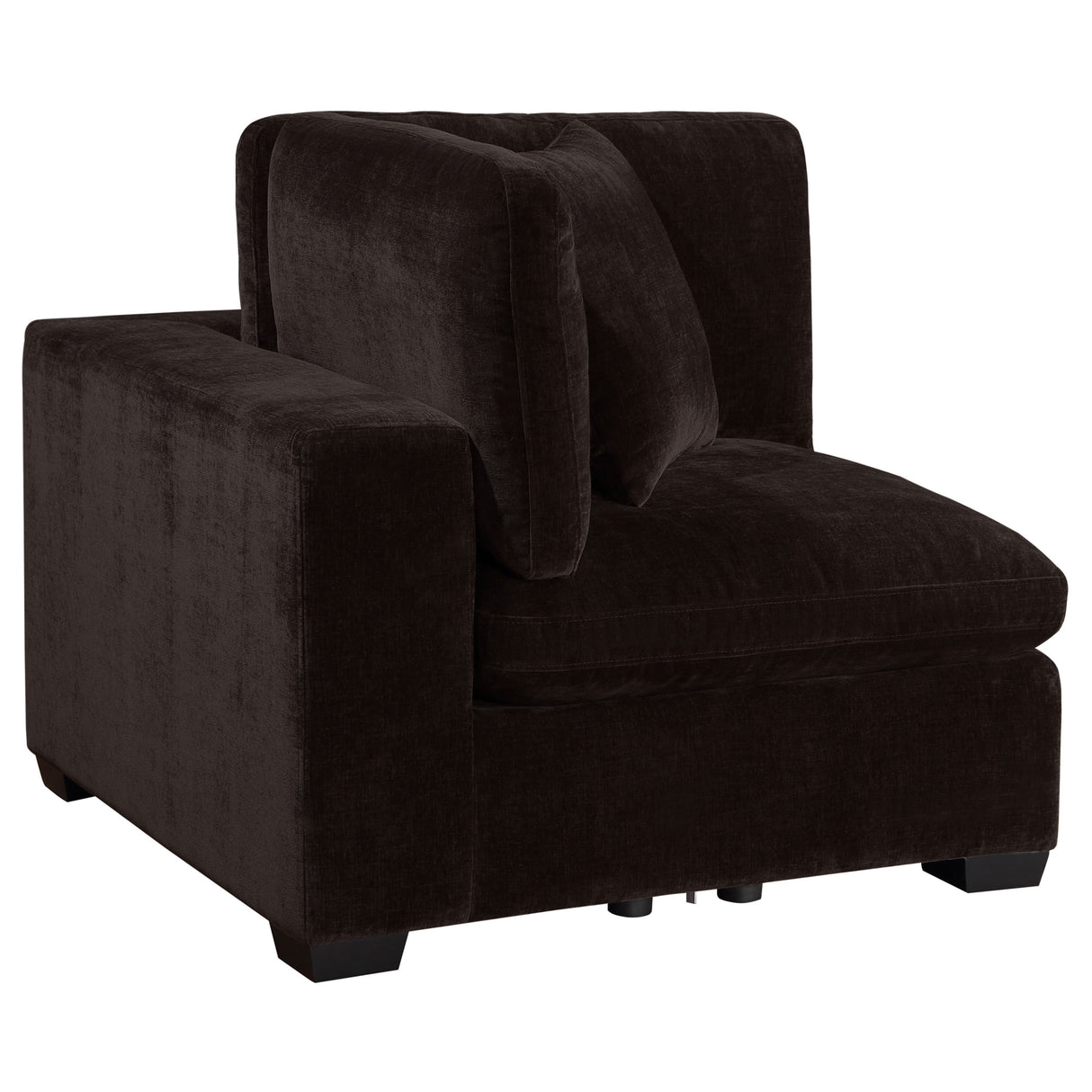 Lakeview Dark Chocolate Upholstered Corner Chair