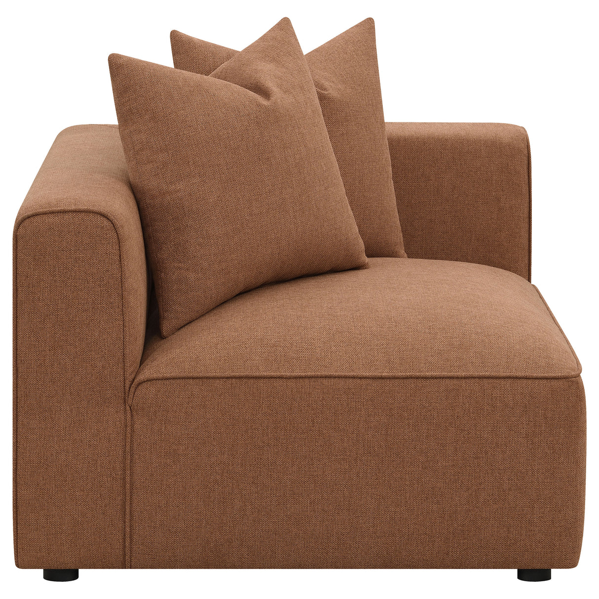 Jennifer Terracotta Upholstered Corner Chair