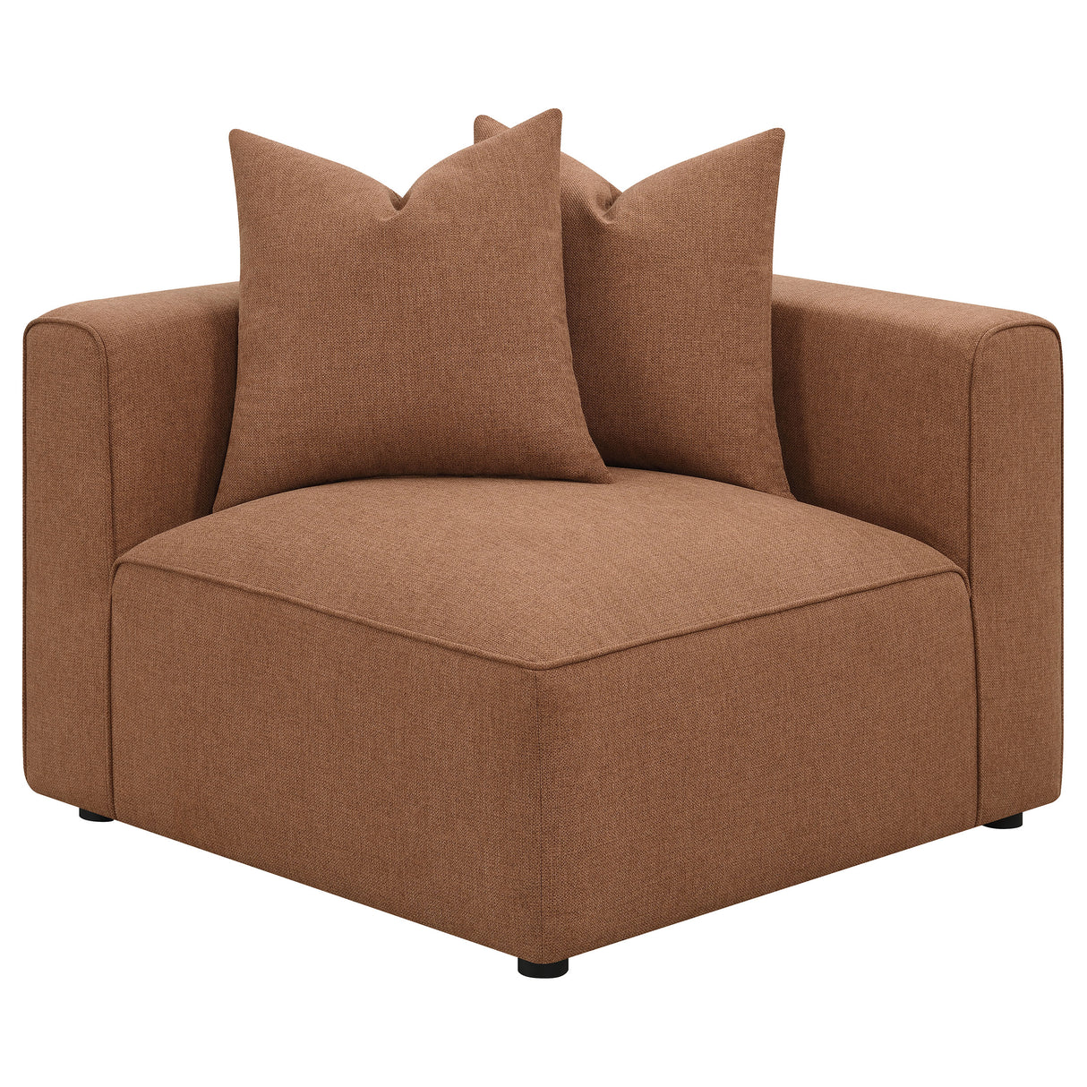 Jennifer Terracotta Upholstered Corner Chair